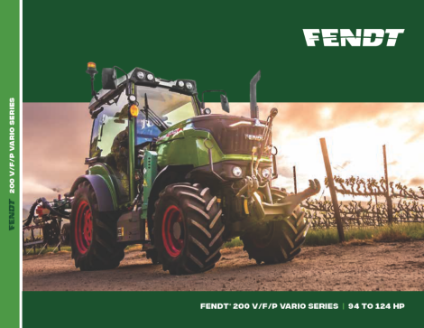 Tractors, 200 F Vario Gen3, 200 P Vario Gen3, 200 V Vario Gen3